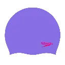 Speedo Junior Silicone Cap Purple/Red